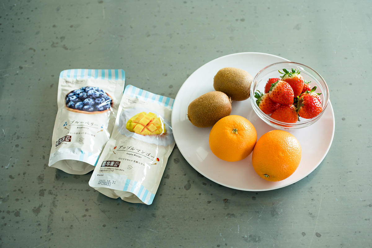 冷凍フルーツとビタミンCが豊富な果物3種