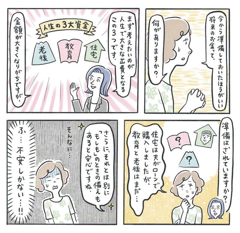 30代ママのあたふた保険ルポ① 2枚目　漫画