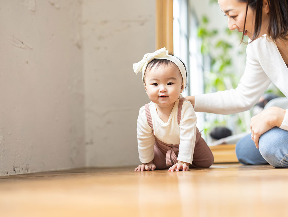 ハイハイを促す練習は必要なし。