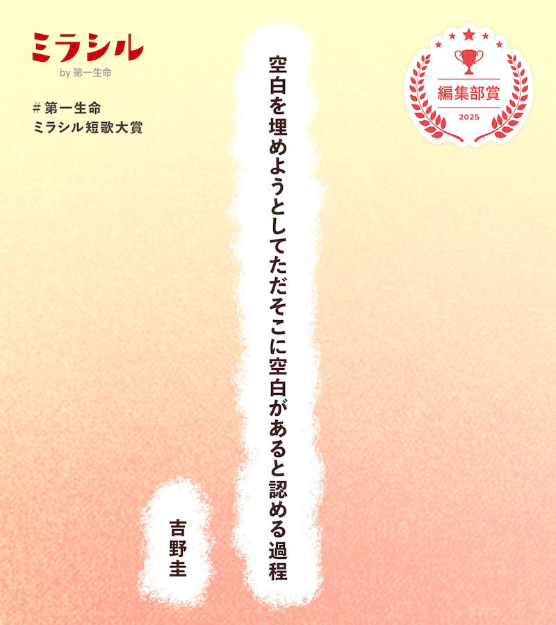 空白を埋めようとしてただそこに空白があると認める過程/吉野圭