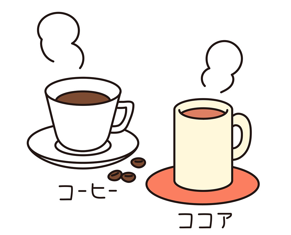 集中力アップが期待できるコーヒー・ココア。