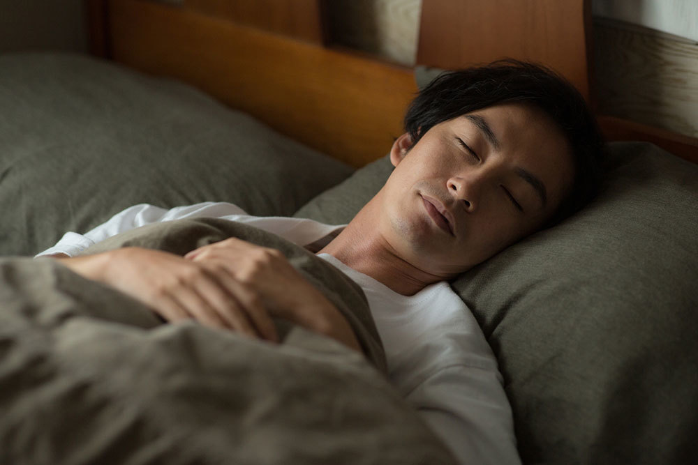 睡眠時間を十分にとる。