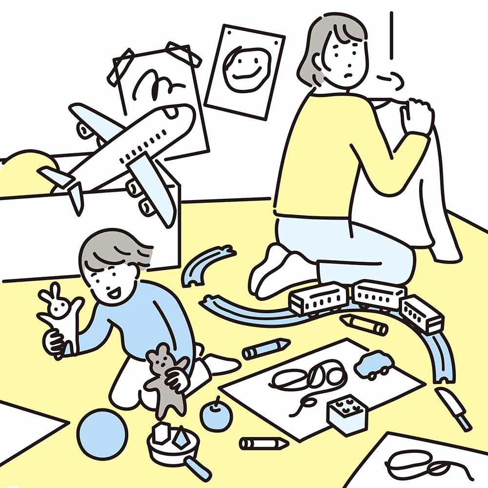 ものを出しっぱなしにせず片付ける時間を決める。